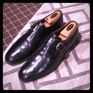 Allen Edmonds black monk strap dress shoes